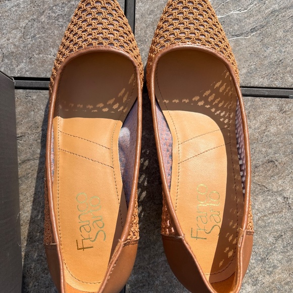 Franco Sarto Talina tan Wedge Pump shoes -NWT - Picture 10 of 11